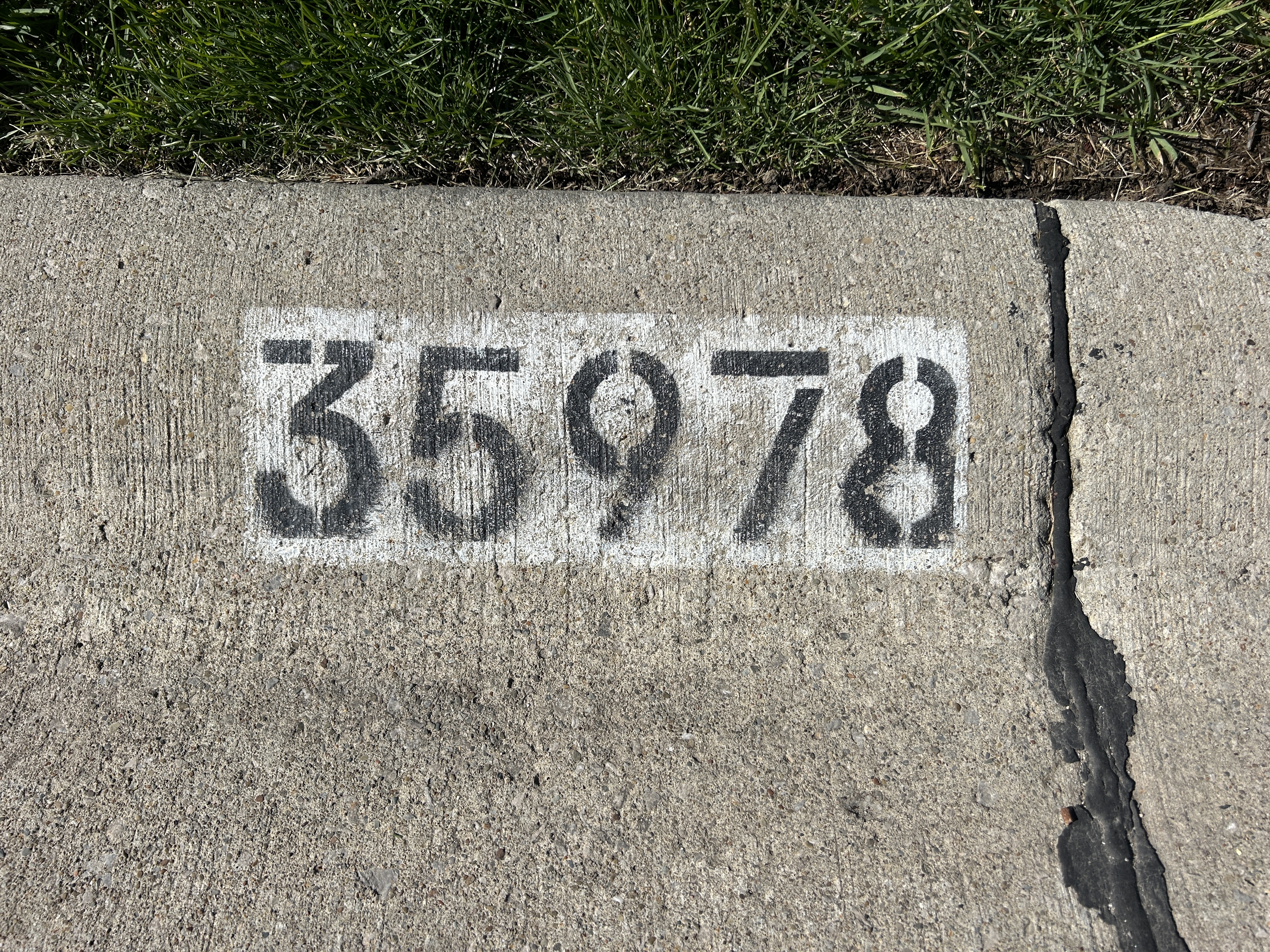After curb painting
